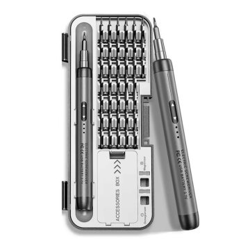 Precision Electric Screwdriver Set with 38 Bits for Electronics Repair