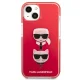 Karl Lagerfeld чехол для iPhone 13 mini Karl&Choupette Head Красный