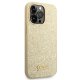 Guess GUHCP14XHGGSHD iPhone 14 Pro Max 6,7\\\" zelta cietais futrālis Glitter Script | gold hard case