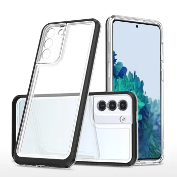 Vāciņš Samsung Galaxy S22+ Hybrid Armor Clear 3in1, melns