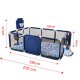 Lielā bērnu rotaļu manēža / laukums / sausais baseins 235x129cm, Zils | Safety Children\'s Playpen