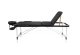 4FIZJO Foldable Aluminum Massage Table with Adjustable Top, 3 Sections, Black