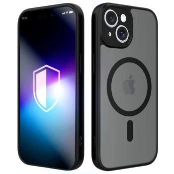 Vāciņš 3mk Misty MagCase priekš iPhone 15, MagSafe, melns