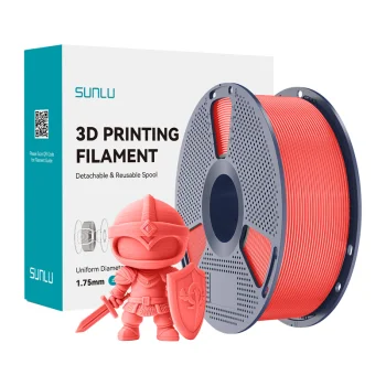 Sunlu PLA+ 3D printera kvēldiegs 1.75 mm, Cherry