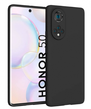 Huawei Nova 9 (NAM-AL00, NAM-LX9) / Honor 50 Matte TPU Case Cover Shell, Black | Telefona Macņš Vāciņš Apvalks...