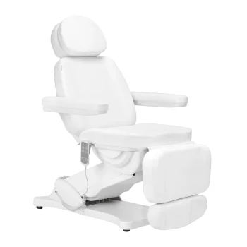 Elektriskais Kosmētiskais Krēsls Sillon Classic 3 Motori Ar Apsildi Balts | Electric Cosmetic Chair Motors With...
