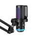 BOYA CastMic G40B spēļu mikrofons ar statīvu, USB-C, melns