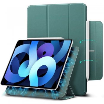 Apple iPad Air 4 (2020) (A2324 A2072) ESR Rebound Magnetic Tablet Cover Case with Multi-angle Stand, Green | Planšetes Vāciņš Maciņš Apvalks Grāmatiņa