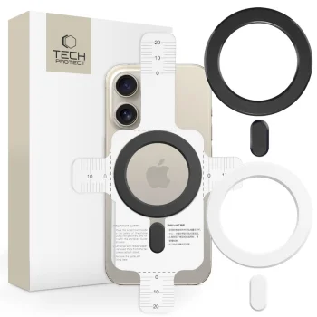 Tech-Protect MMP-100 MagSafe magnētiskie gredzeni (2 gab., melns/balts)