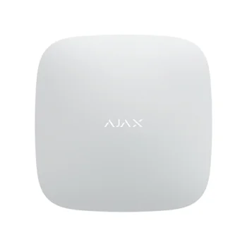 Ajax Hub 2 Plus viedās apsardzes sistēmas vadības panelis, balts