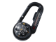 Magnetic Carabiner Compass with Thermometer for Survival, Black