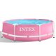 Kids Round Frame Pool INTEX 28290 244x76 cm, pink