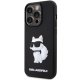 Karl Lagerfeld iPhone 14 Pro vāciņš 3D Rubber Choupette, melns