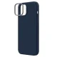 Uniq Lino Silicone Case for iPhone 14 Plus and 15 Plus in Blue