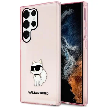 Samsung Galaxy S23 Ultra (SM-S918) Karl Lagerfeld Ikonik Choupette Case Cover (KLHCS23LHNCHTCP), Pink | Telefona...