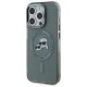 Karl Lagerfeld iPhone 15 Pro Max Case HC MagSafe IML Metal KC Heads, Black
