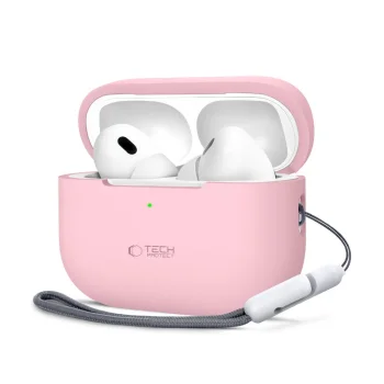 Tech-Protect Apple AirPods Pro 1 / 2 силиконовый чехол, розовый