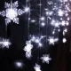 Ziemassvētku Virtene Lāstekas Sniegpārslas, 100 LED, Balta | Christmas Lights