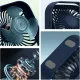 Мини настольный вентилятор USB, синий