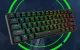 Mehāniskā tastatūra Royal Kludge RK61 RGB, brūns slēdzis (melna) | Mechanical keyboard brown switch