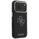 Чехол Guess Grained & Big Resin Logo для iPhone 18 Pro Max / 17 Pro Max, черный