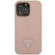 Guess Saffiano PU Triangle Case for iPhone 14 Pro 6.1\" Pink