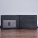 Carbon Fibre Texture RFID Blocking Men Genuine Leather Bi-fold Wallet, Black