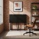 Folding Computer Desk ModernHome 80x45 cm for Small Spaces, Black