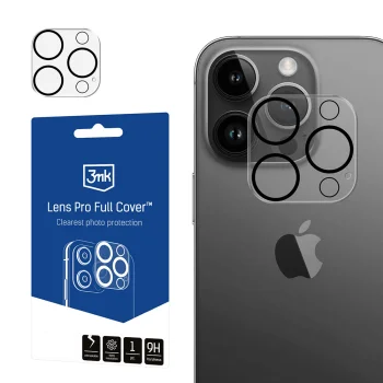 Защитное стекло для камеры 3mk Lens Pro Full Cover для iPhone 12 Pro