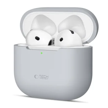 Tech-Protect Silicone Case for Apple AirPods 4 Gray