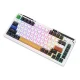 Bezvadu mehāniskā klaviatūra Royal Kludge KZZI K75 pro RGB, Moment Switch (melnā un baltā krāsā) | Wireless...