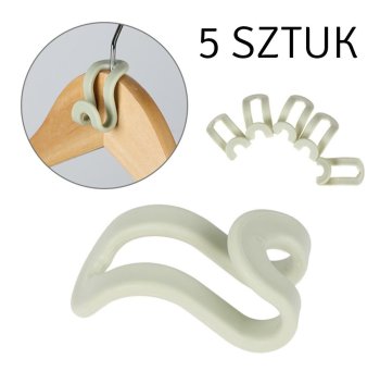 Pakaramie pakaramie skapim 5gab | Hanger hooks for closet 5pcs