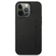 Чехол Mercedes-AMG Leather Hot Stamped для iPhone 13 Pro / 13 - Черный