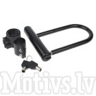 Bicycle Gear Velo Lock Anti-theft U - velo saslēdzējs U formas + 2 atslēgas