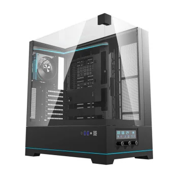 Datora korpuss Darkflash DY450 PRO ar 1 ventilatoru, melns