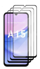 5D Защитное Стекло для Samsung Galaxy A15 ( SM-A156, SM-A155 ), Черное Закруглённое (Tempered Glass) 10 шт.