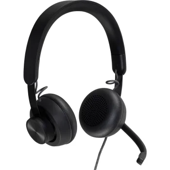 Logitech Zone Wired USB austiņas ar mikrofonu, Melnas/Sudraba