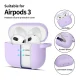 Чехол Tech-Protect Silicone Hook для Apple AirPods 3, фиолетовый