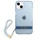 Guess Translucent Strap vāciņš iPhone 13 mini, zils