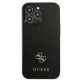 Guess Saffiano 4G Small Metal Logo vāciņš Apple iPhone 13 Pro / 13, Melns