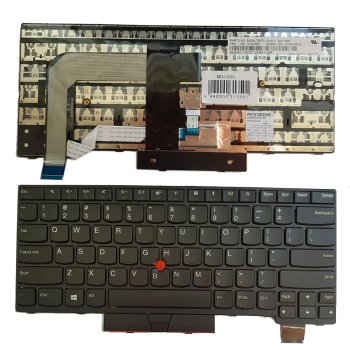 Lenovo klaviatūra ThinkPad T470, T470S, T480 US Melna