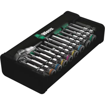 Socket Set WERA 8100 SA 6 Zyklop Speed Ratchet 1/4", 28 pcs