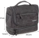 Soulima 23184 Hanging Travel Toiletry Bag, Grey