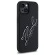 Чехол Karl Lagerfeld 3D Rubber Signature для iPhone 15 - Черный