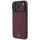 Чехол Mercedes Leather 3D MagSafe для iPhone 17 Pro Max, темно-синий