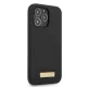 Guess Silicone Logo Plate MagSafe vāciņš iPhone 13 Pro Max, melns