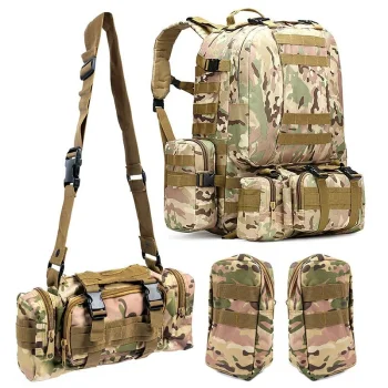 Gotel K403F taktiskā militārā stila mugursoma 50L