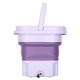 Saliekama mini ceļojumu veļas mašīna 8L, violeta