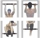 Regulējams pievilkšanās stienis, kāts, stanga durvju ailei, 64-100 cm | Doorway Pull-Up Bar