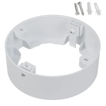 Maclean MCE376 R virsapmetuma adapteris 9W LED panelim, apaļš, 120x38mm, balts